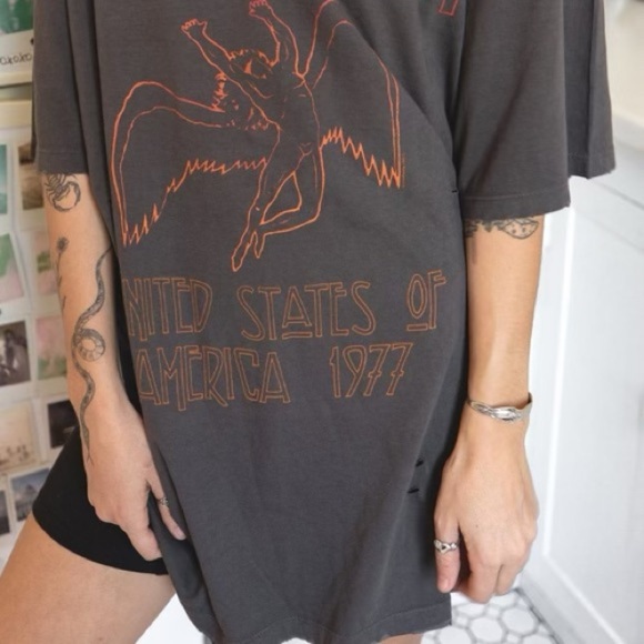 Led Zeppelin destroyed tee shirt dress - Picture 5 of 5